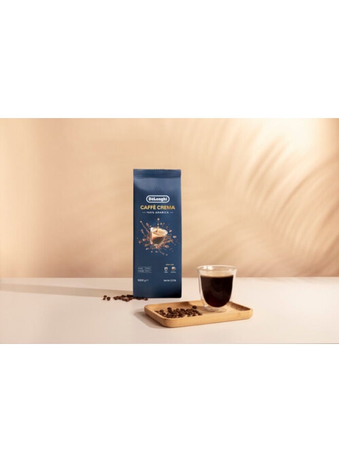 De'Longhi Cafe Crema 100% Arabica Roasted Whole Coffee Beans 1kg, Ideal for Espresso, Cappuccino & Latte Macchiato, For Coffee Machines – DLSC618 - Image 5